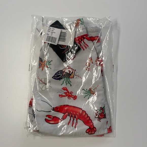 Wes and willy white lobster roll trunk swim shorts boy toddler 3T brand new - Picture 3 of 5